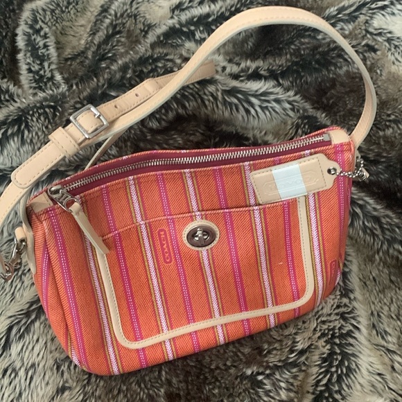 Coach Handbags - Coach Vibrant Colored Leather With Charm Shoulder/Crossbody Bag
